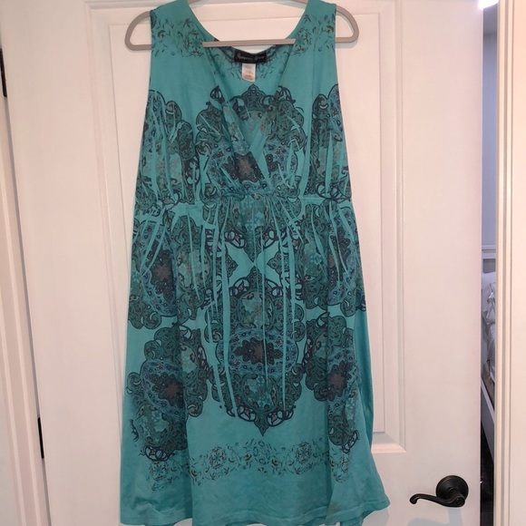 Turquoise sleeveless dress size 4X - Picture 4 of 6